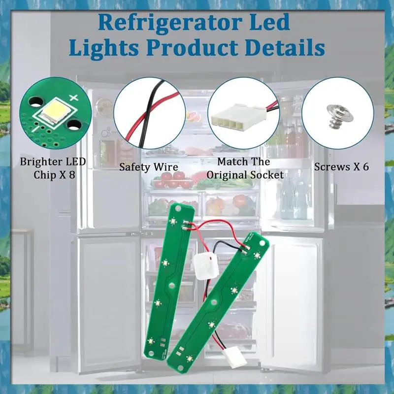 Mar.W11042554 냉장고 LED 조명 모듈, Whirl-Pool A-Mana와 호환되는 보드, 냉장고 LED 모듈