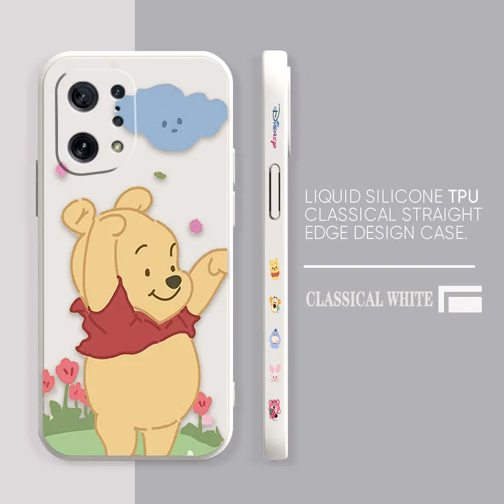 thumbnail image 1 of Case For OPPO FIND X6 X3 REALME X7 X50 RENO 2 4Z 4 6 Lite 5Z 5F 4G 5G PRO Liquid Silicone Case Piglet Winnie the Pooh Bear, 1 of 5