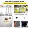 VEVOR Commercial Beverage Dispenser 18L 1/2/3 Tank Cold Beverage Dispenser Stainless Steel Juice Dispenser Thermostat Controller 5