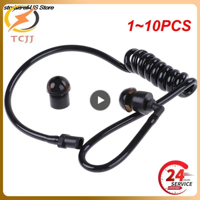 

1~10PCS Excellent Ear Plug Replacement Easy To Install Comfortable Walkie-talkie Headset Replace Headphones Spring Air Tube