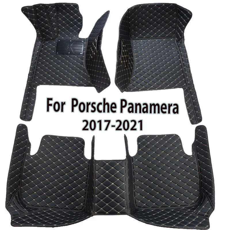 

Car Floor Mats For Porsche Panamera 2017 2018 2019 2020 2021 Custom Auto Foot Pads Automobile Carpet Cover Interior Accessories