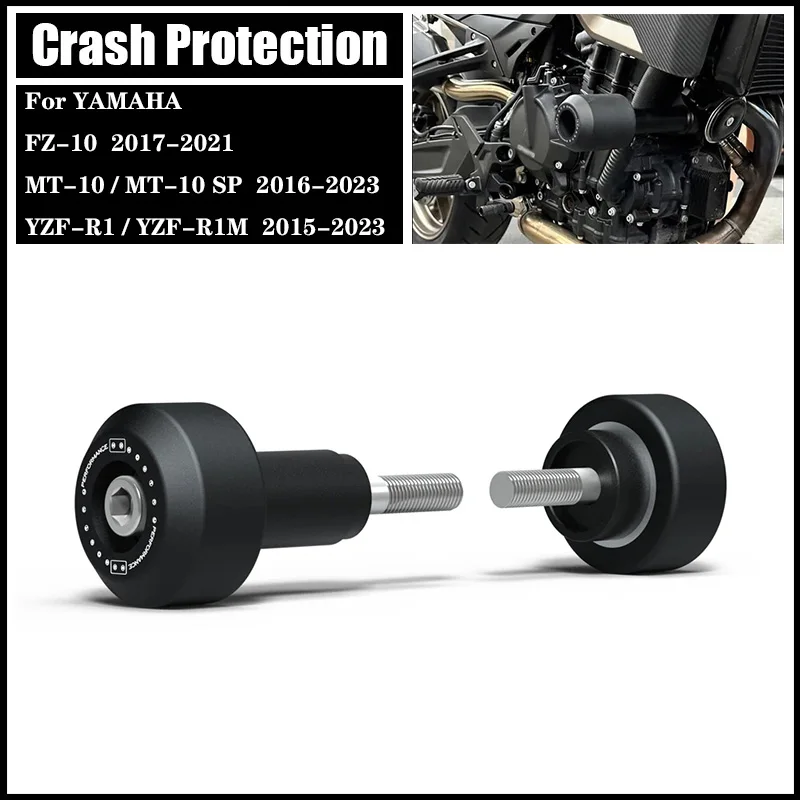 

Crash Protection Bobbins For YAMAHA MT10 MT-10 MT-10 SP YZF R1 R1M FZ-10 FZ10 2015-2023