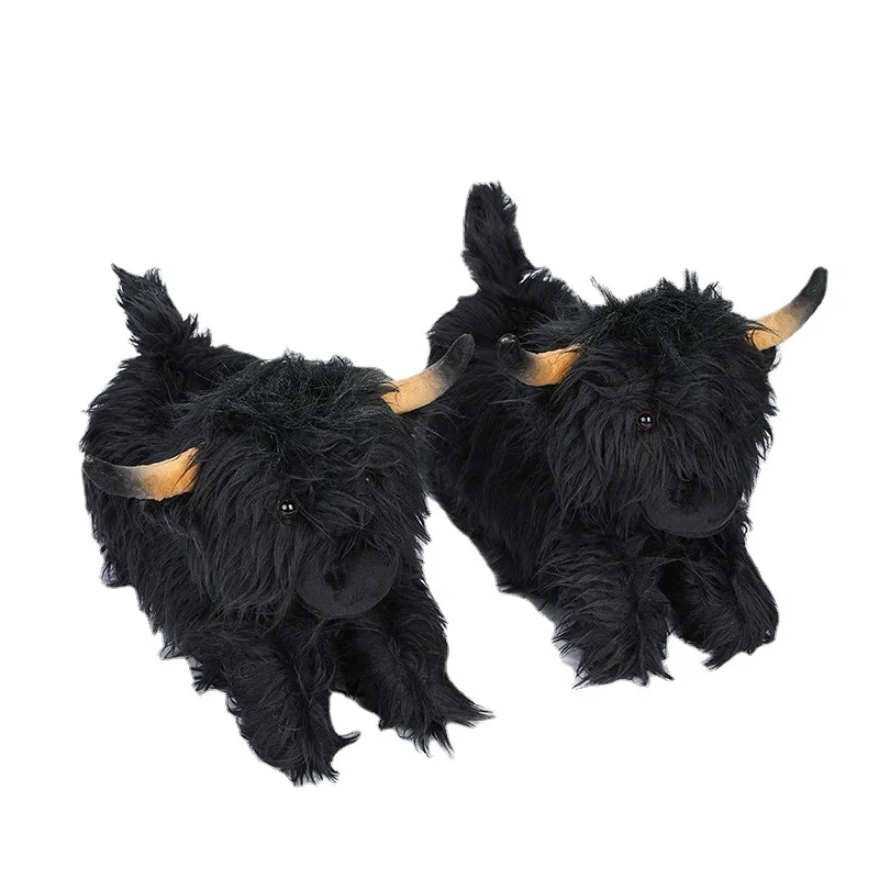 

Simulation Highland Cow Plush Animal Doll Soft Stuffed Highland Cow Plush Toy Kawaii Kids Baby Gift Toy Home Room Decor 29cm