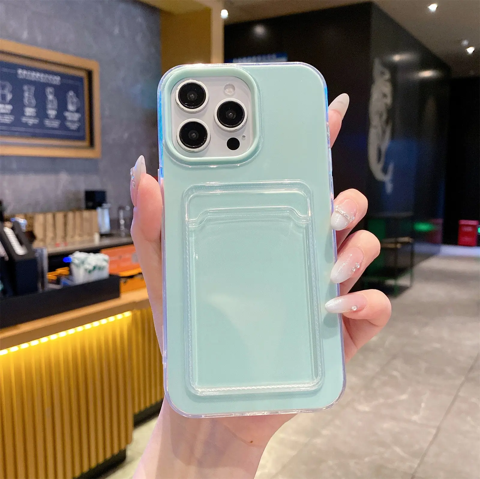 Candy Jelly Cute 2-in-1 Phone Case with Card Holder - Protective Cover