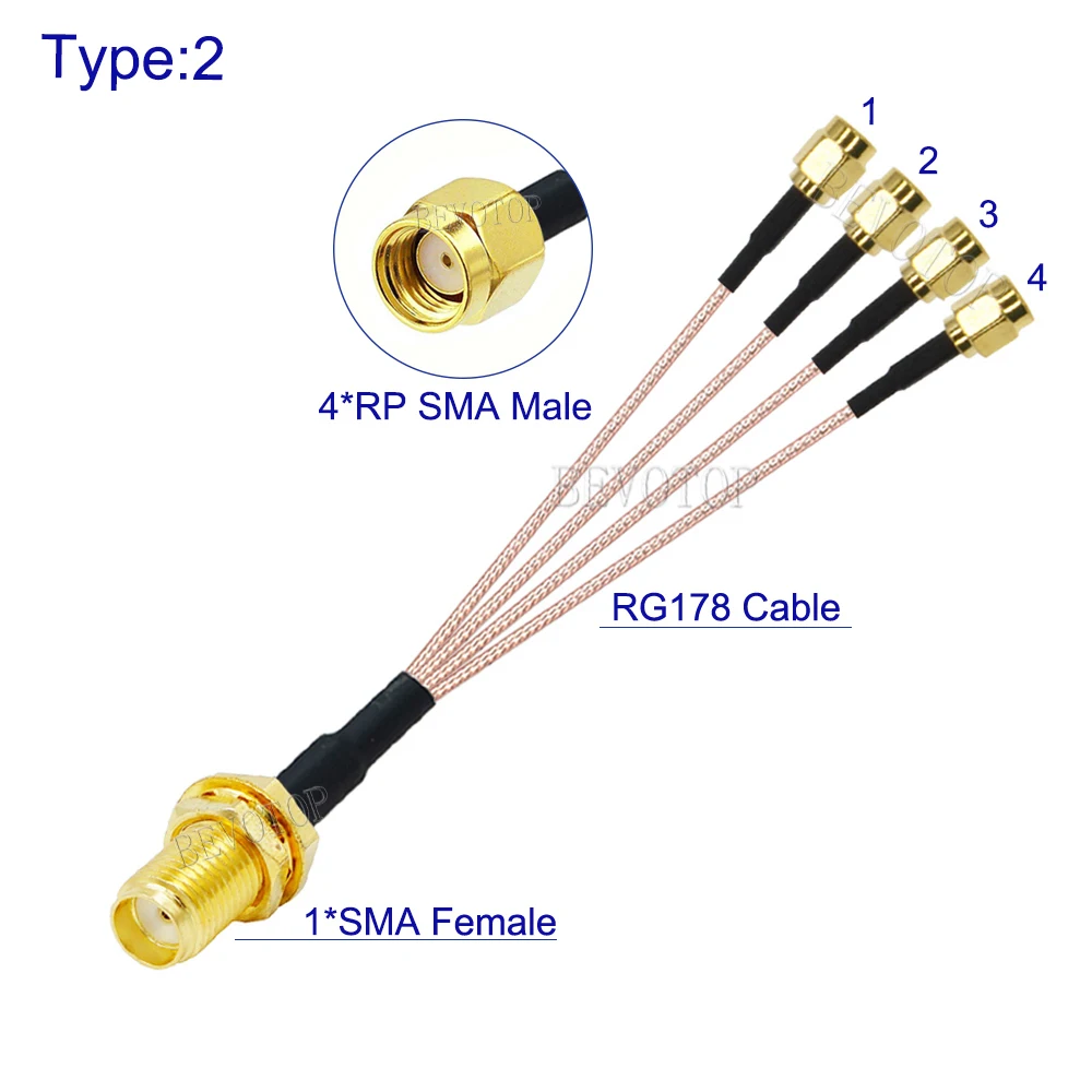 plug 1 a 4 sma rg178 1pc 1pc 03
