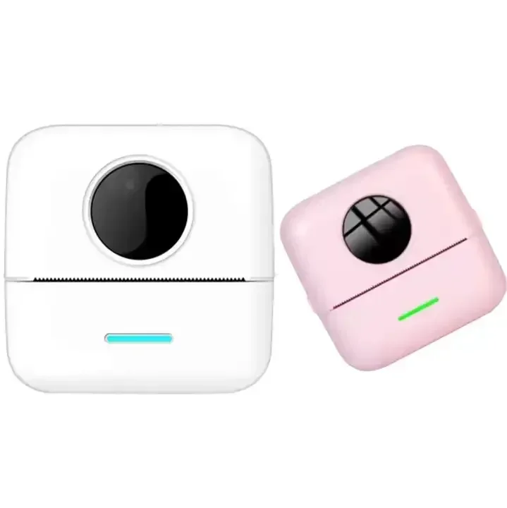 GlowMart Mini Pocket Printer Portable Thermal Sticker BT Printer for Android or iOS APP for Photo Journal Notes Memo Receipt