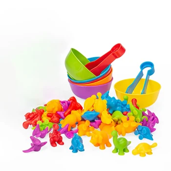 Counting Animal Sorting Toys for Toddlers Preschool Learning Activities for Math Color Cognition Montessori Baby STEM Gift