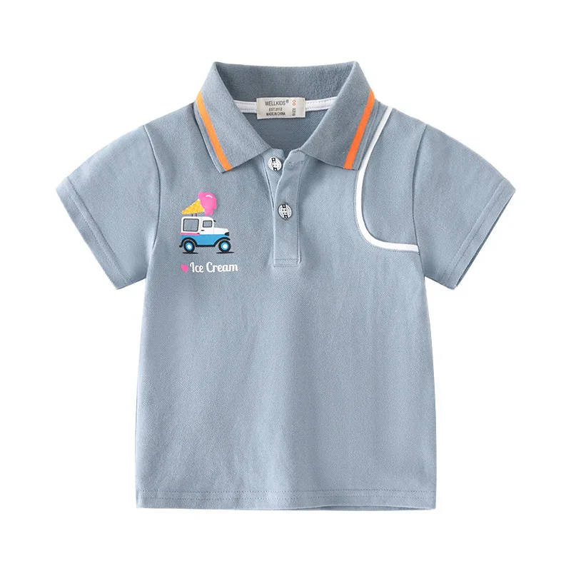 Perfect Summer Polo T-shirt for Your Little Boy Cotton and Comfortable Toddler Tee Kids Clothes