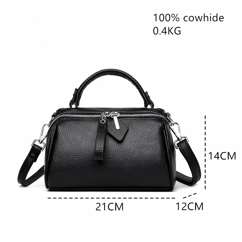 حقيبة كتف من جلد البقر للنساء ، جلد البقر ، البساط...