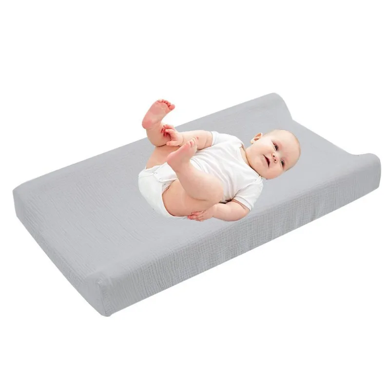 

Elasticity Baby Changing Pad Cover Solid Color Fitted Crib Sheet Infant or Toddler Bed Nursery Unisex Diaper Change Table Sheet