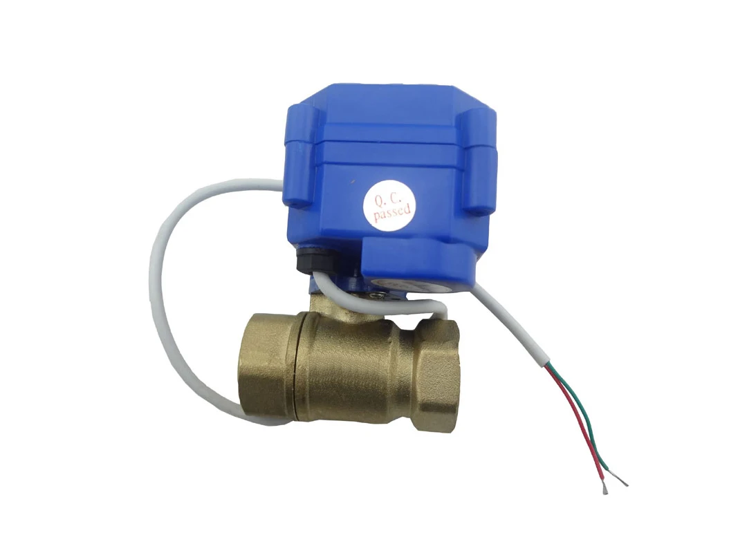 

MISOL / motorized ball valve G1/2" DN15 (reduce port) 2 way 12VDC CR04, electrical valve