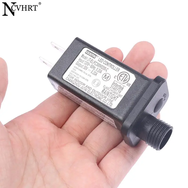 LED照明付き電源アダプター,110vからdc,29v,6w,8モード,クリスマス用