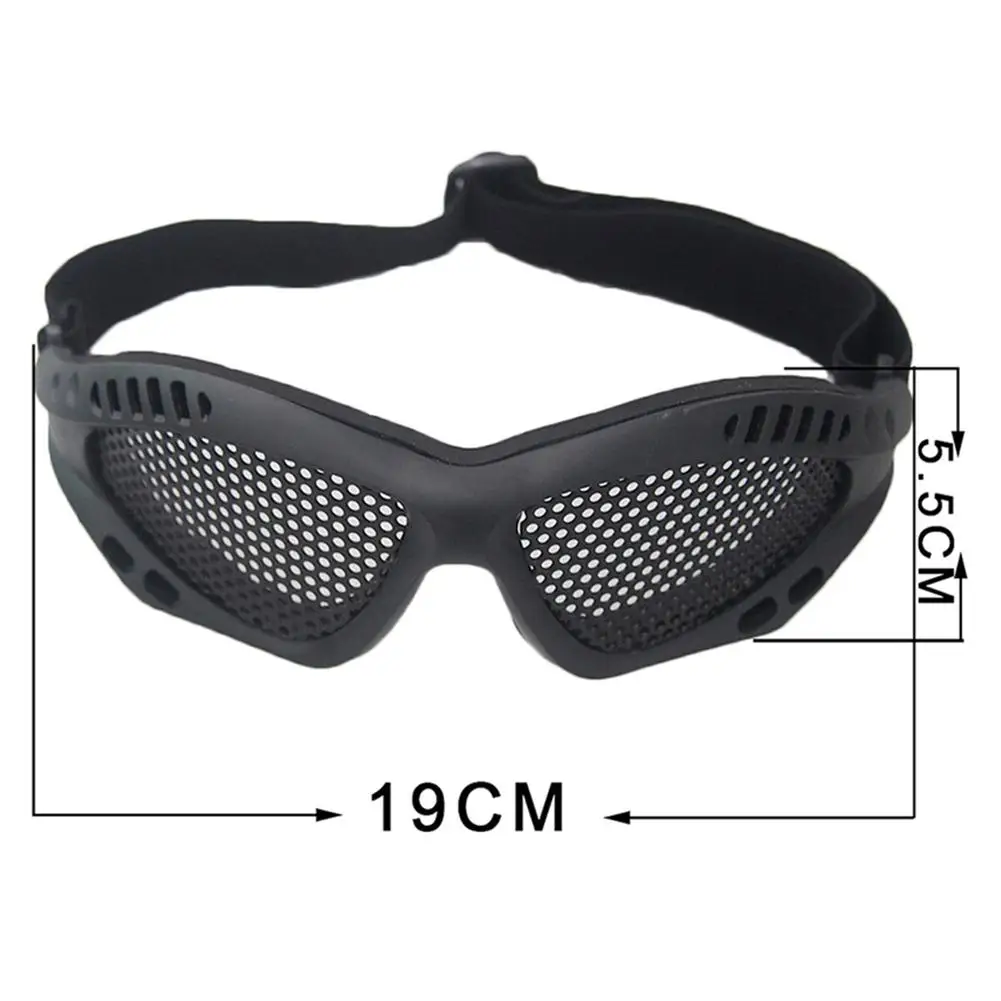 Lunettes de chasse tactique de haute qualité pour Paintball, filet à mailles en acier, protection contre les chocs, jeu oculaire