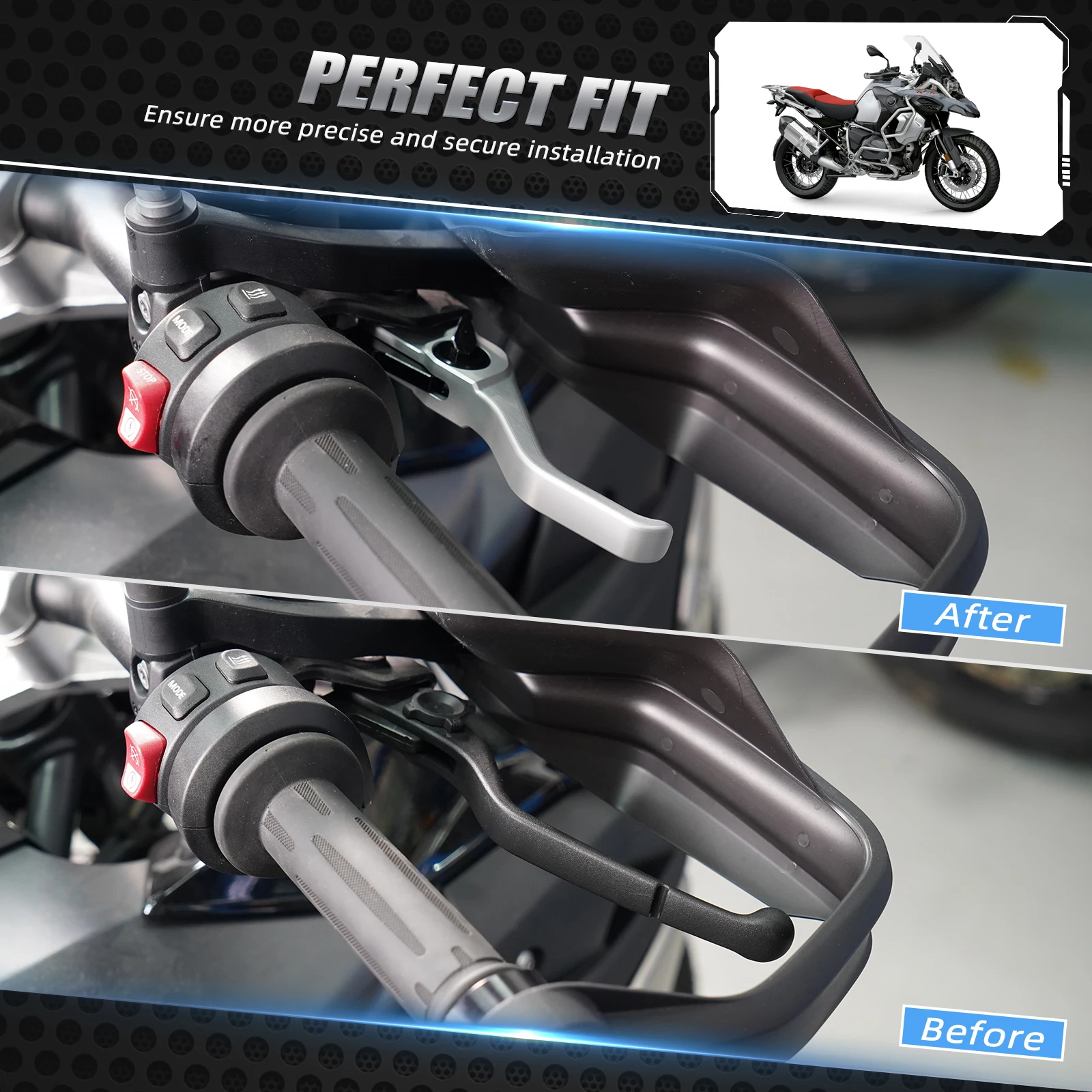 Für BMW R1250GS R1200GS Adventure R1250 1200 GS Kurze Brems- und Kupplungshebel R nineT R1200R R1200RS R1200RT R1250R R1250RS R1250RT – Detail 12