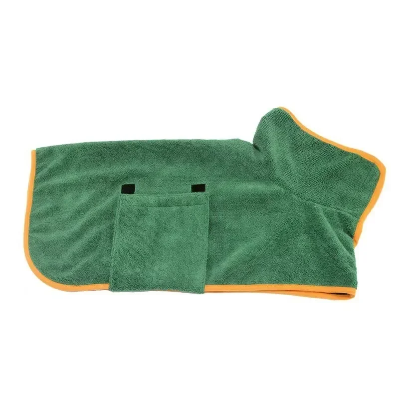 Dog Bathrobe Absorbent Pet Quick Drying Bath Towel Dog Bath Towel Large Small Dogs Clean Absorbent Bathrobe Full Body Wrap Cat