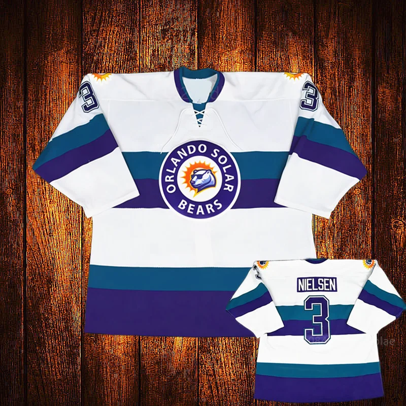 Vintage Orlando Solar Bears # Eric Faille Embroidery Stitched Hockey Jersey Youth Kids Adult Any Size And name Jersey