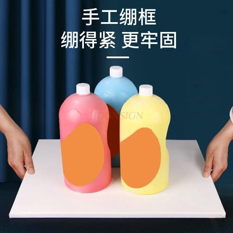 캔버스가 포함된 2개의 리넨 오일 프레임, 유화 프레임, 빈 캔버스 보드, 프레임이 있는 대형 캔버스