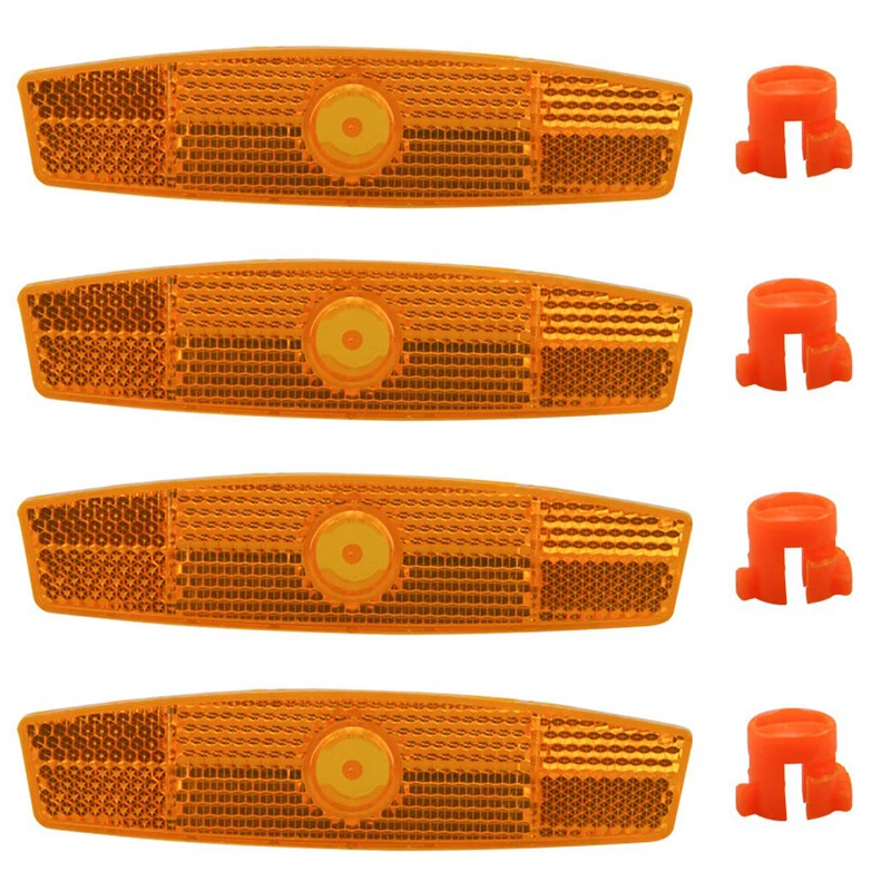 4pcs/set Bike Bicycle Spoke Reflector Safety Warning Light Safety Wheel Rim Reflective Lamp Mount Vintage Clip Tube Reflector bike accessories