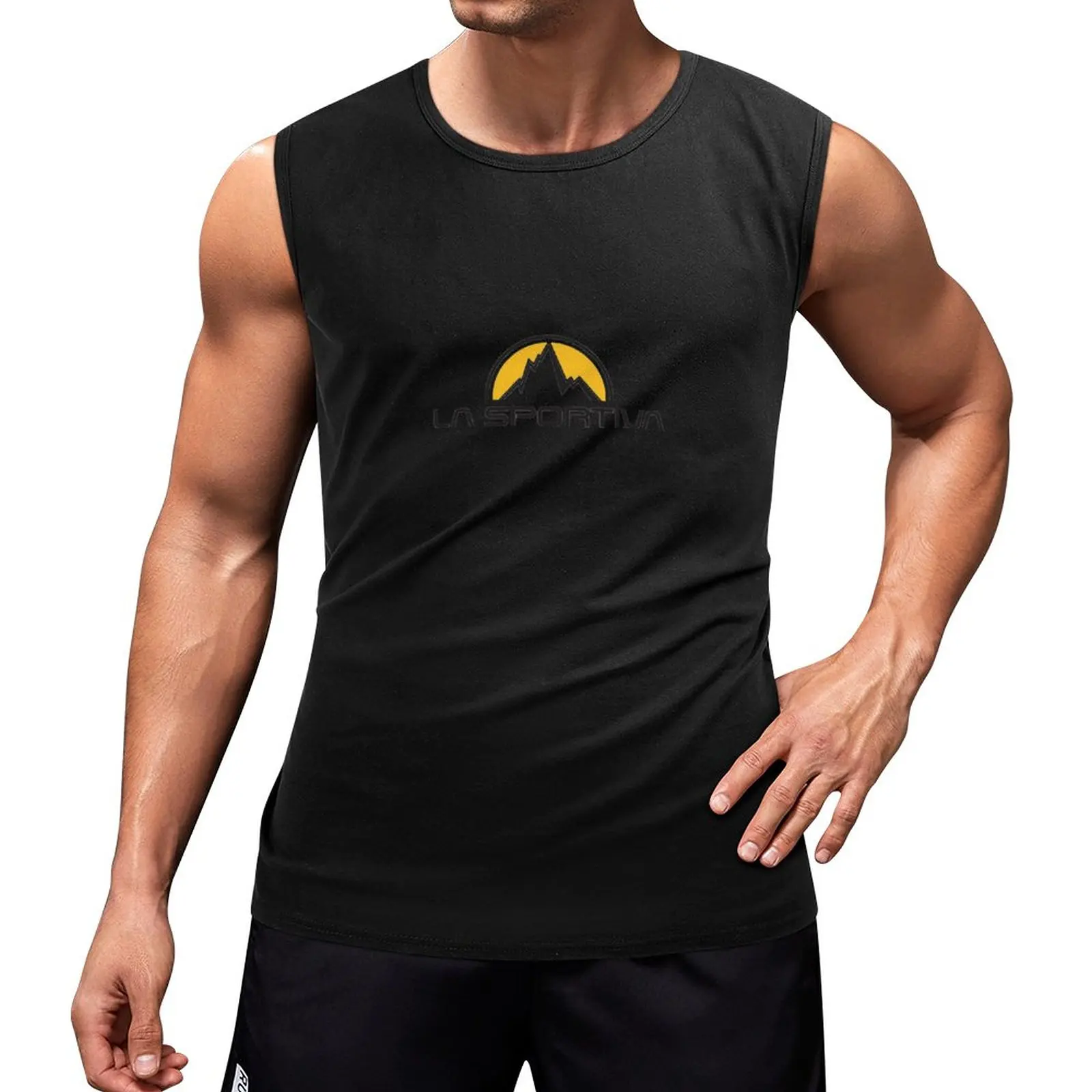 

New La Sportiva Logo Tank Top Gym wear gym training accessories t-shirt for men Body man