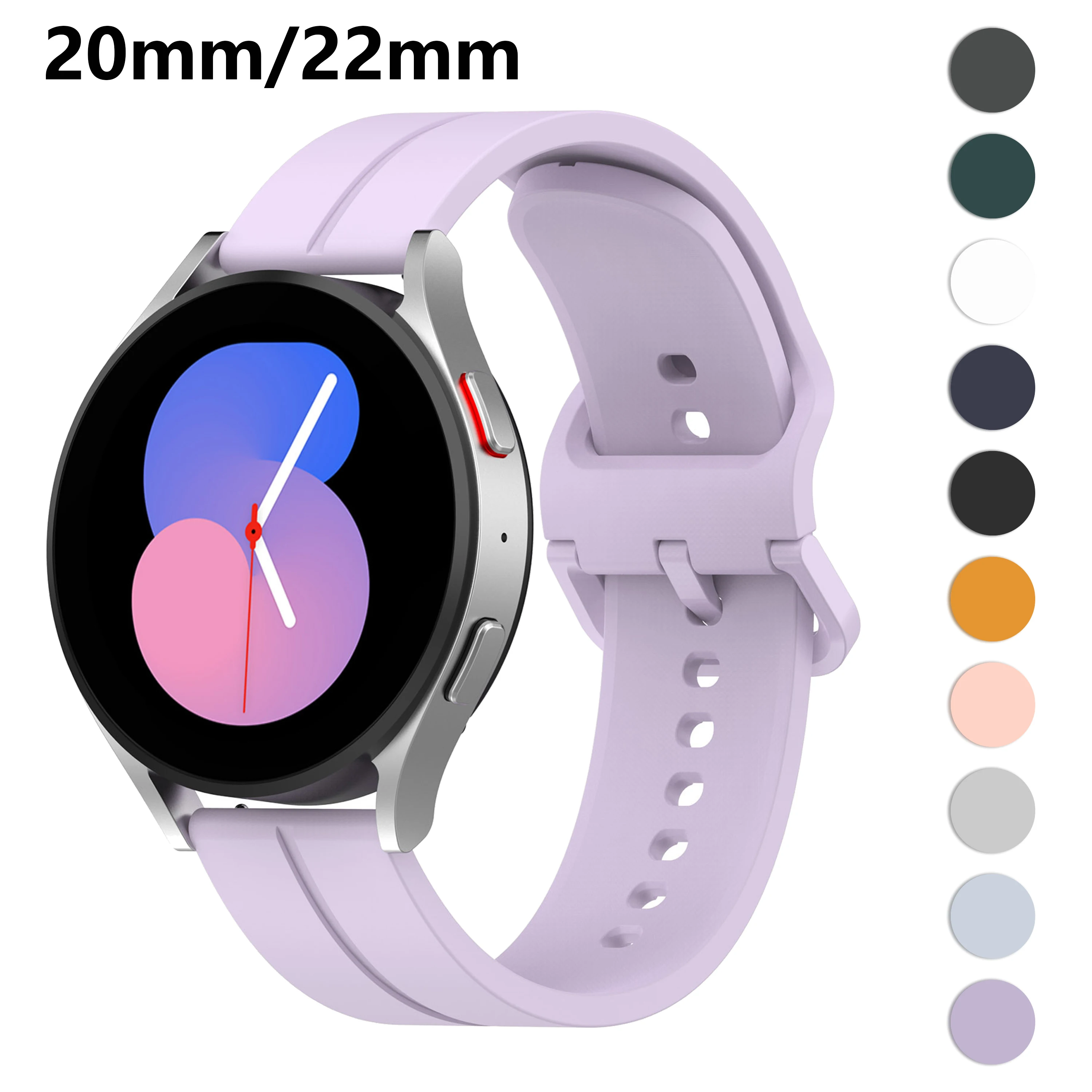 

Strap for Samsung Galaxy Watch 4 5 pro 40mm 44mm Watch band 20 22mm bracelet galaxy watch 3 41mm 45mm Active2 Gear S2 S3 classic