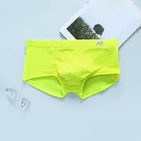 Men's Swim Trunks Youth Sexy Low Waist Bulge Pouch Quick Drying Stretchy Sportswear Beach Board Shorts Comfy Hot Spring Swimwear 2
