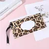 Leopard/Zebra Printing Style Wet Wipes Bag EVA Baby Wet Wipe Pouch Flip Cover Snap-Strap Tissue Box Reusable Useful Tissue Box 4