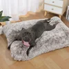 1PC 60x40cm Soft Dog Bed Washable Plush Pet Bed Anti Anxiety Warm Cushion Indoor Living Room Sleeping Mat Comfoetable Cat Mat