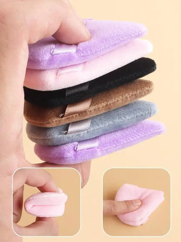 10 multi-color powder puff combination set powder puff set multi-color triangle heart-shaped powder puff cosmetic cotton