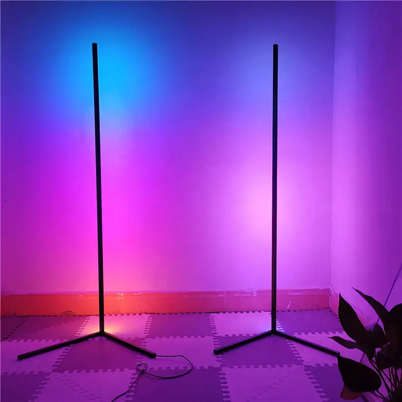 

Corner Lamp Rgb Tall Light Dimmable Floor Smart Led Gaming Color Changing Light Remote Stand Decor Lighting For Living Room