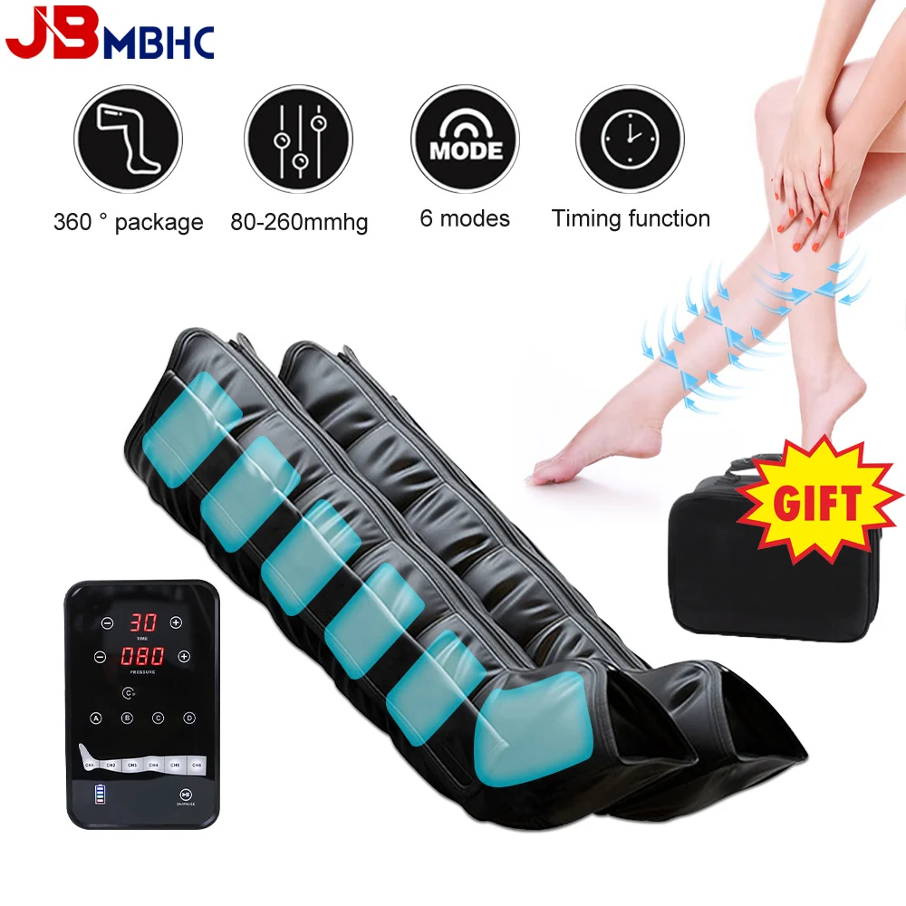 

Electric Foot Leg Massager Air Pressure Stereo Circulation Massage Therapy Promote Blood Circulation Relieve Calf Muscle Fatigue