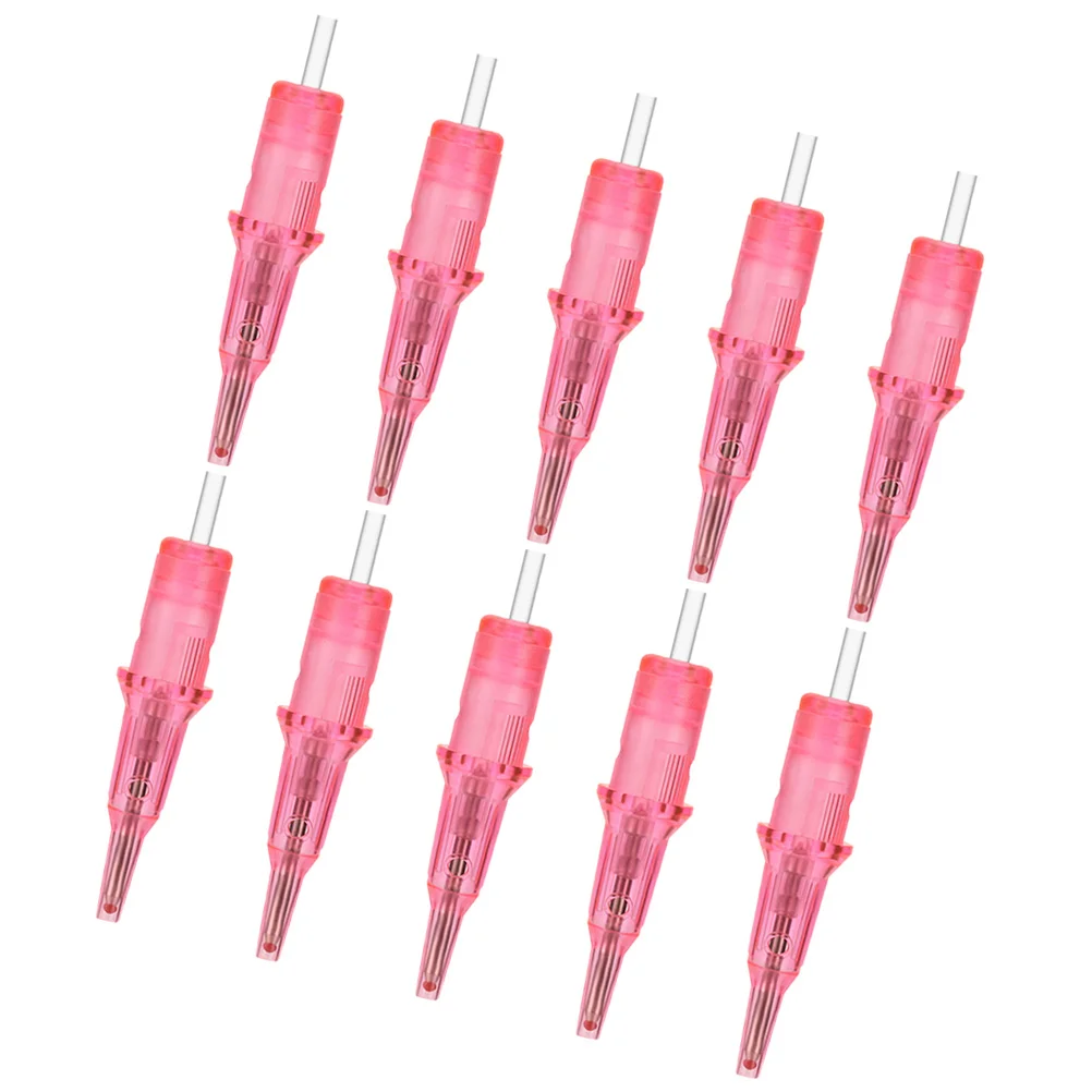 

10 Pcs Tattoo Needles Ballpoint Pens The Round Shading for Plastic