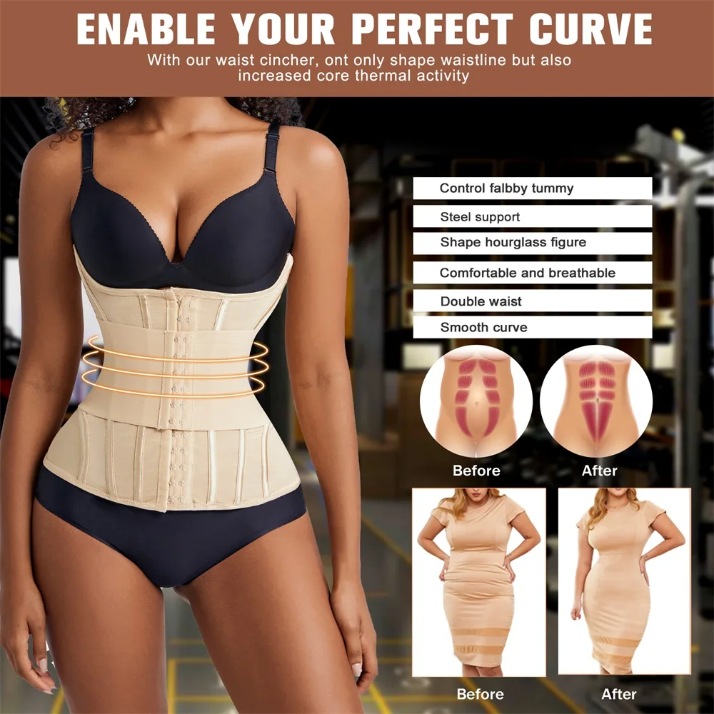 Body Shaper Hourglass Waist Training Belt Lose Weight Do Waist
