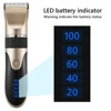 Professional Hair Clipper with Battery Power display Men's Barber Beard Trimmer Rechargeable Hair Cutting Machine Ceramic Blade 2