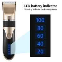 Professional Hair Clipper with Battery Power display Men's Barber Beard Trimmer Rechargeable Hair Cutting Machine Ceramic Blade 2