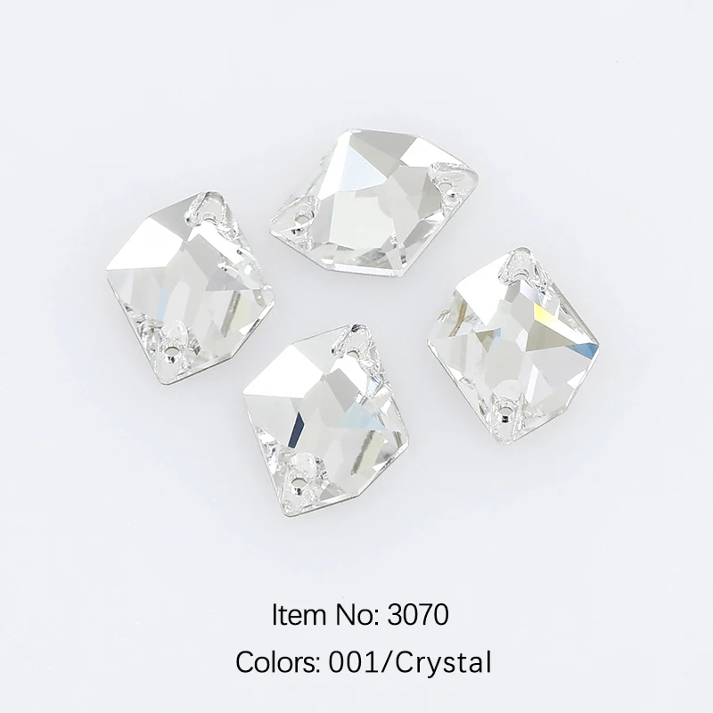 Versatile Flatback Sew-On Rhinestone K5 Glass AB Crystal