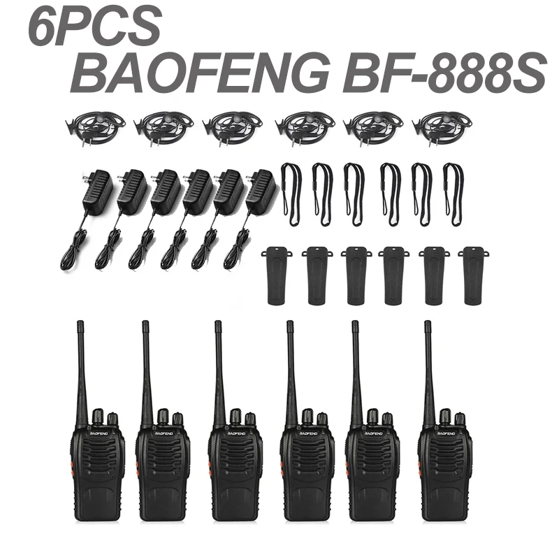 

Портативная рация BAOFENG 888S, двусторонняя радиосвязь, УВЧ