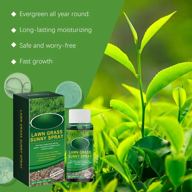 Liquid Lawn Fertilizer 60ml Lawn Booster And Fertilizer House Plant Liquid Plant Nutrients For Novice And