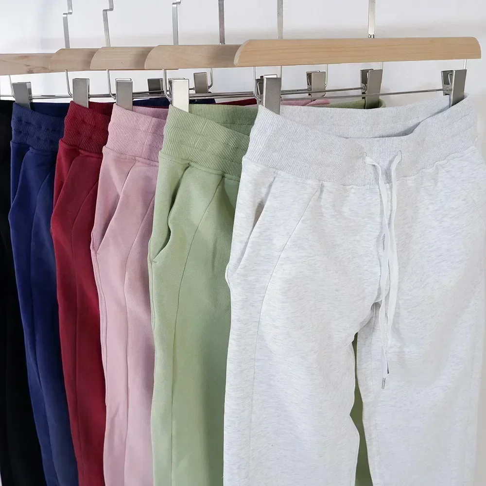 Lemon Autumn and Winter Women Fitness Exercise Cotton Blend Jogger Sweatpants Women Scuba High Waist Sweatpants Yoga Clothing