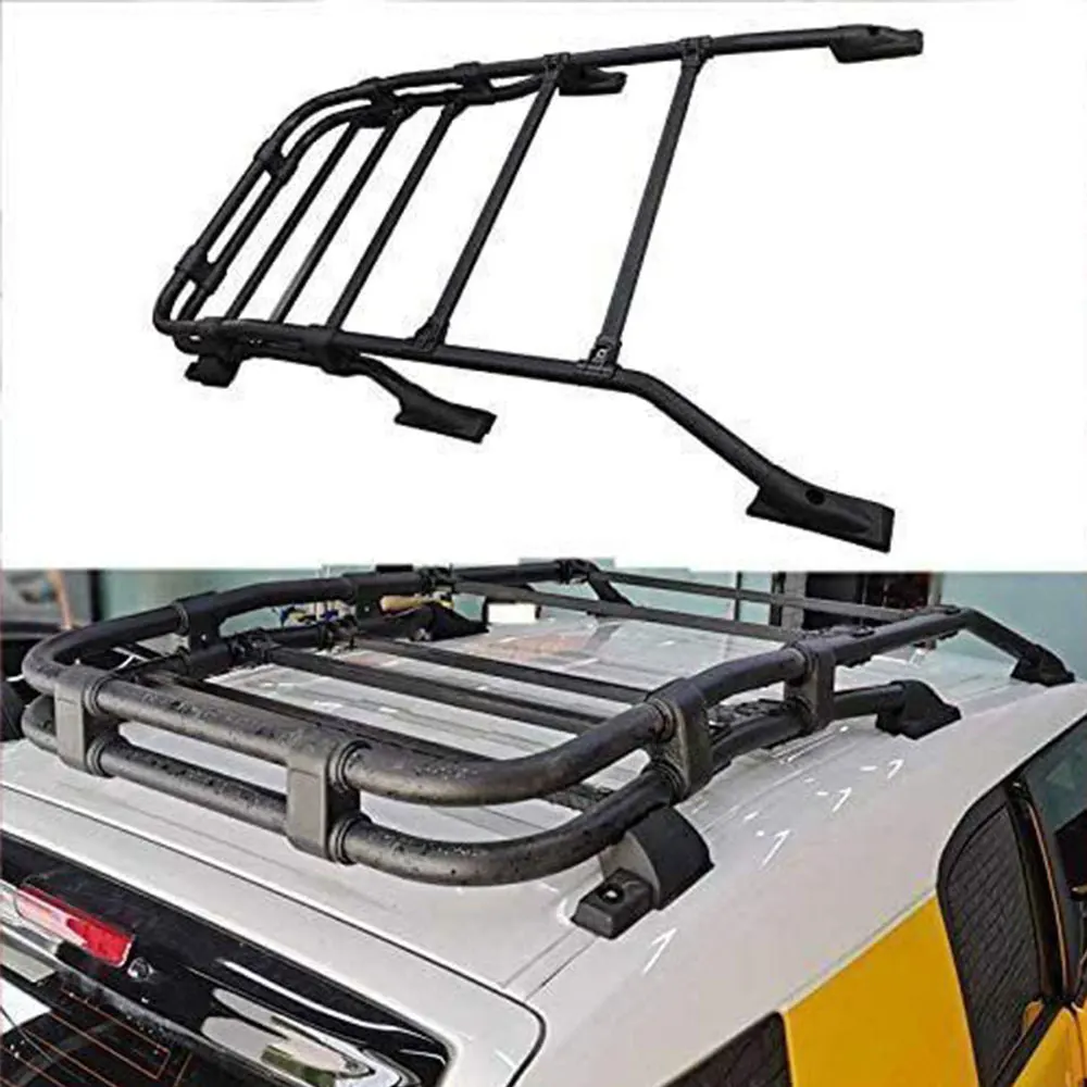 

Fit for 2007-2014 FJ Cruiser Rooftop Basket Rack Luggage Cargo Carrier