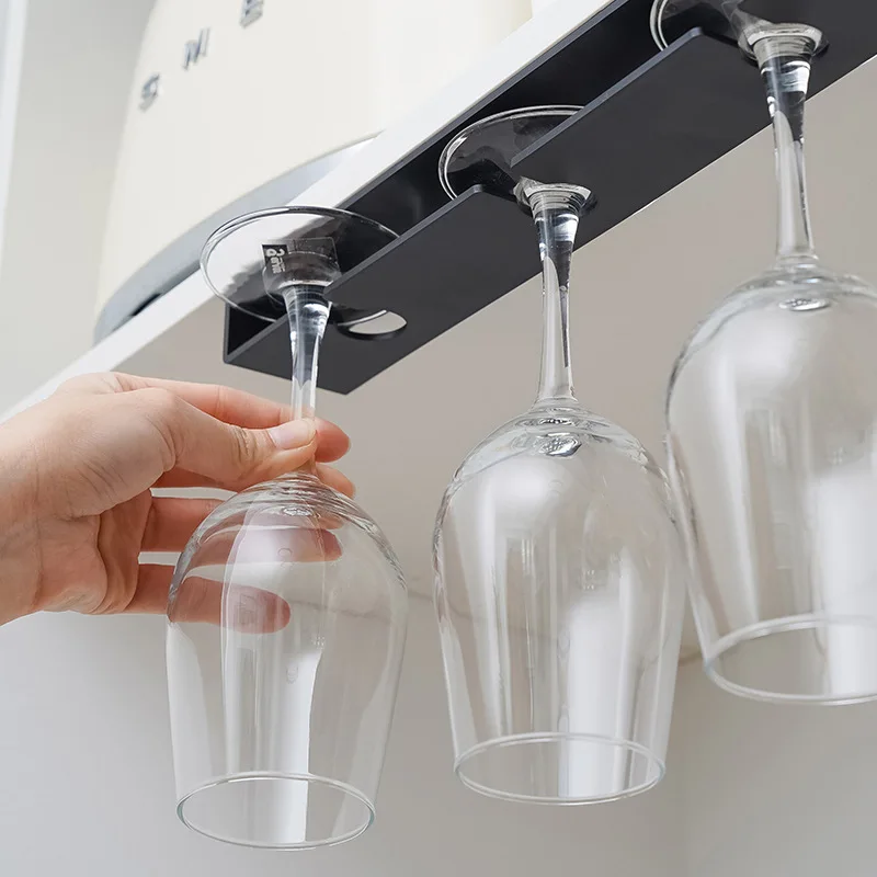 Wine Glass Rack Kitchen Under Cabinet Hanging Holder