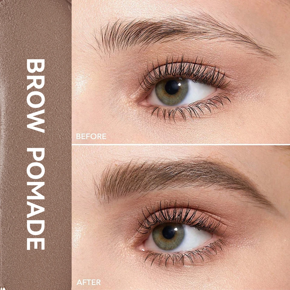 Lakerain Waterproof Long Lasting Eyebrow Pomade with Brush
