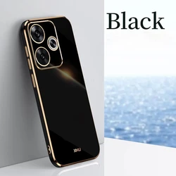 Luxury Silicone Plating Phone Cover - Elegant and Durable Design for Poco F5 5G (01)