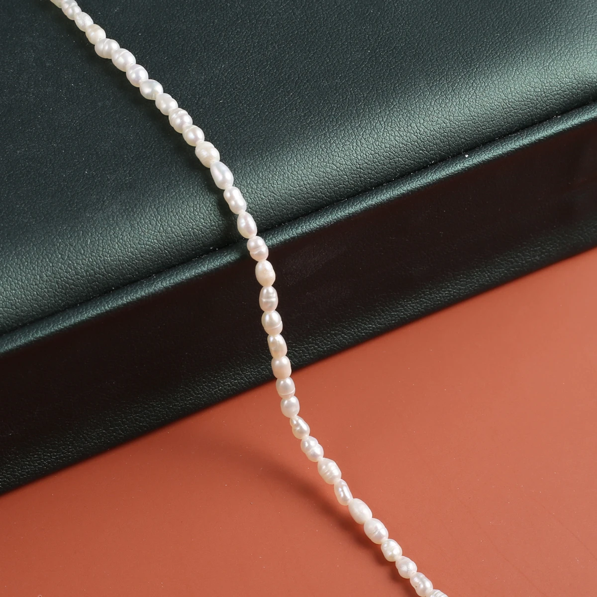 Natural Real Freshwater Pearl Beads Rice Shape Punch Loose Bead for Jewelry Making Diy Necklace Bracelet Accessories