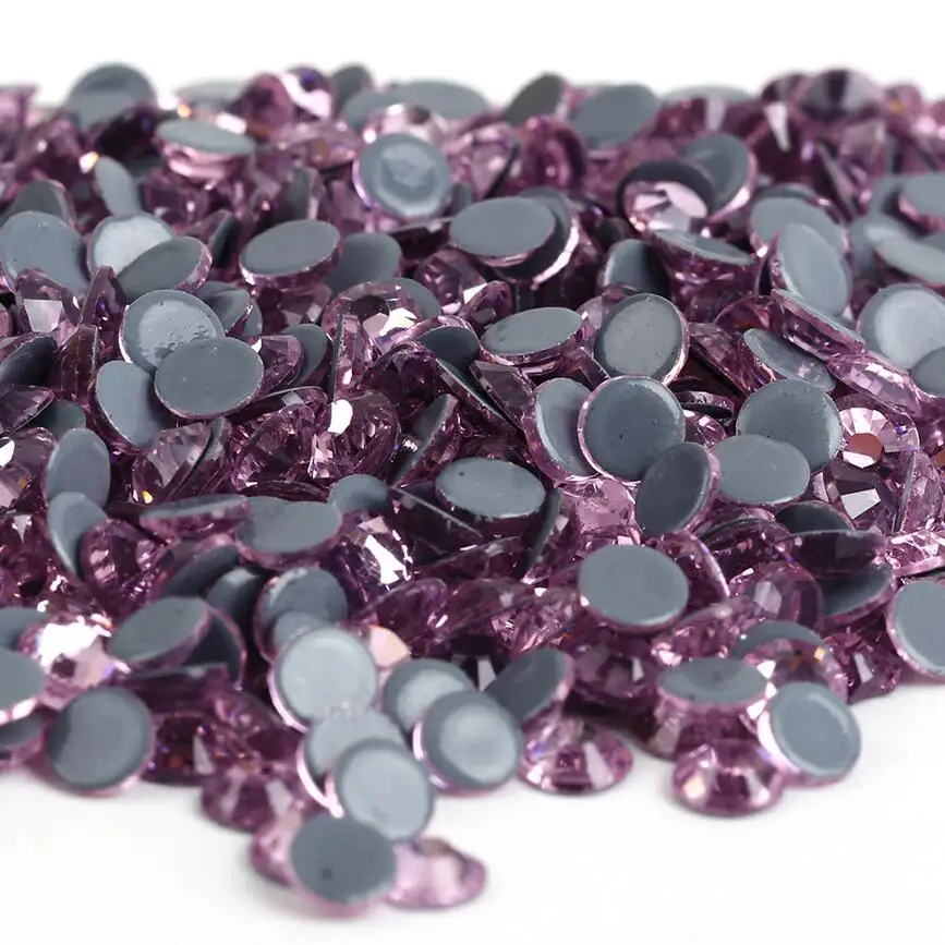 SS3-SS34 Top Quality Non Hotfix Rhinestones Deep Purple