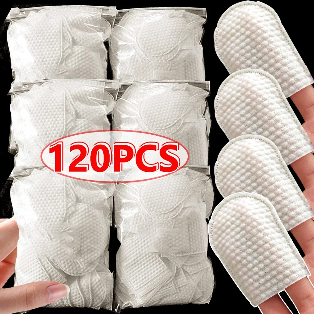 U-shaped Makeup Removal Cotton Pads Disposable Hand-insert Face Towel Seal Cosmetic Cleaning Tool Wet Cotton Pads Travel Makeup makeup remover makeup remover pads