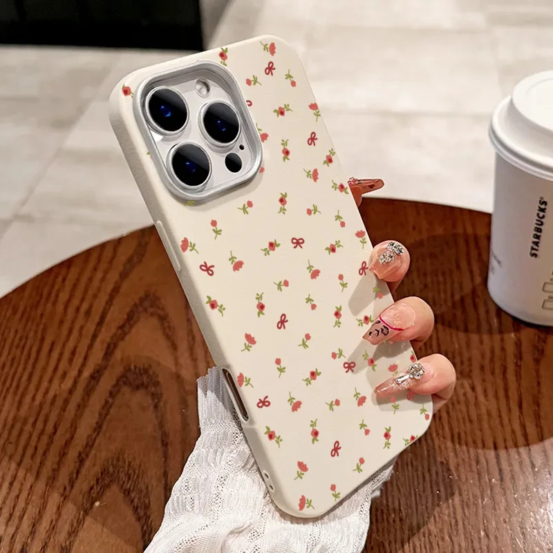Retro Fashion Floral Leather Phone Case Cover