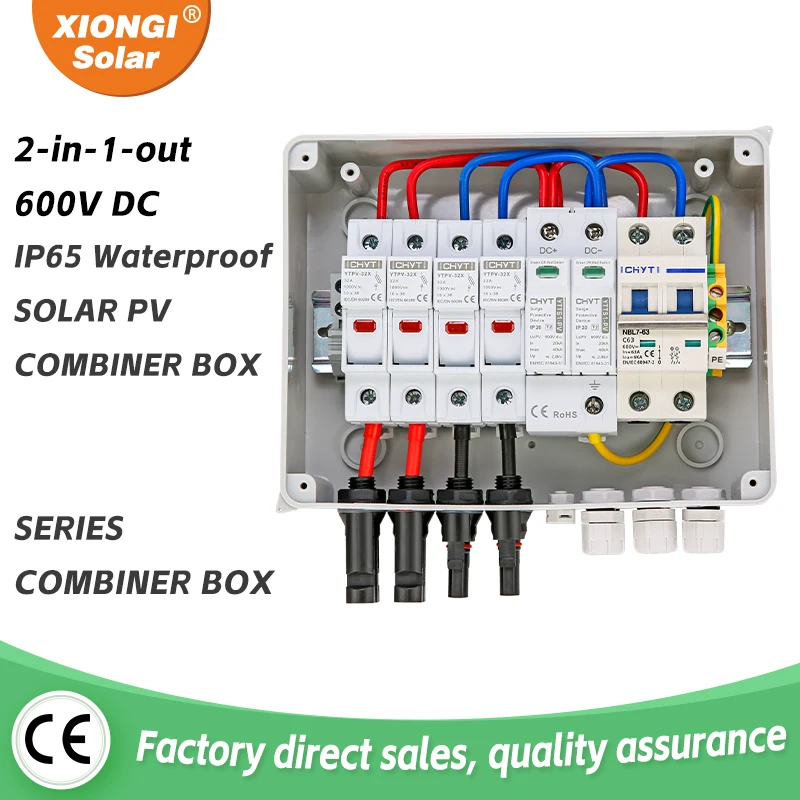 solar fotovoltaica pv combiner box com protecao contra raios 2 em 1 out dc 600v fusivel