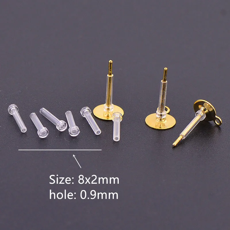 500/1000PCS 4MM Earring Backs for Studs Soft Silicone Clear Ear Safety Back  Jewelry Backstops Earrings Stopper for DIY Making - AliExpress