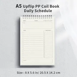 A5 Spiral Planner Agenda - Daily Schedule & To-Do Notepad, 160 Pages - A5 (1pc A5)