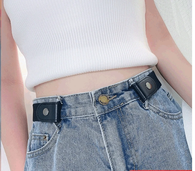 

Ремень Эластичный Плетеный для мужчин и женщин, повседневный тканевый пояс с пряжкой с язычком, расширяющийся, для джинсов